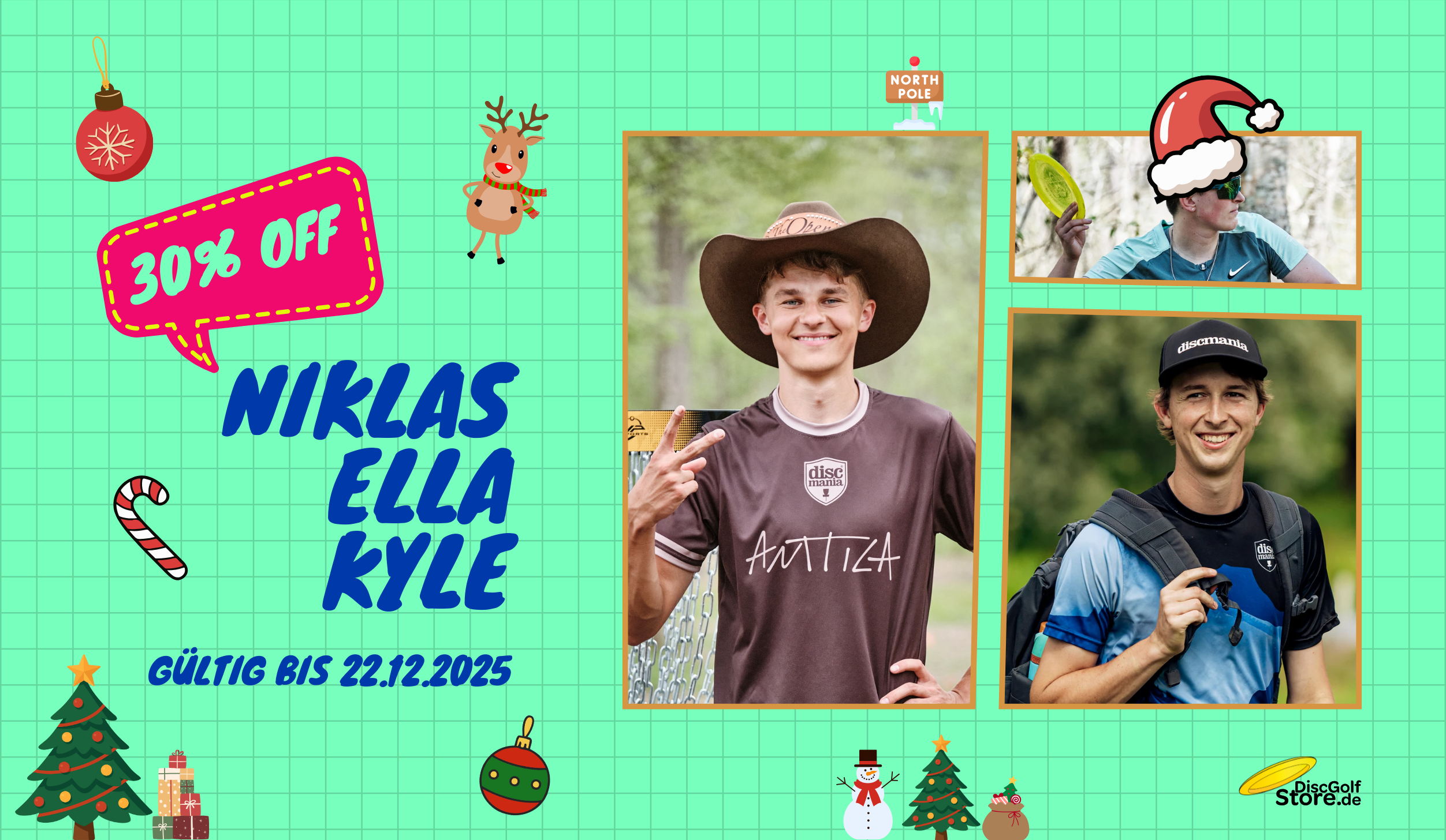 30% Rabatt auf alle Niklas Anttila, Ella Hansen, Kyle Klein Scheiben