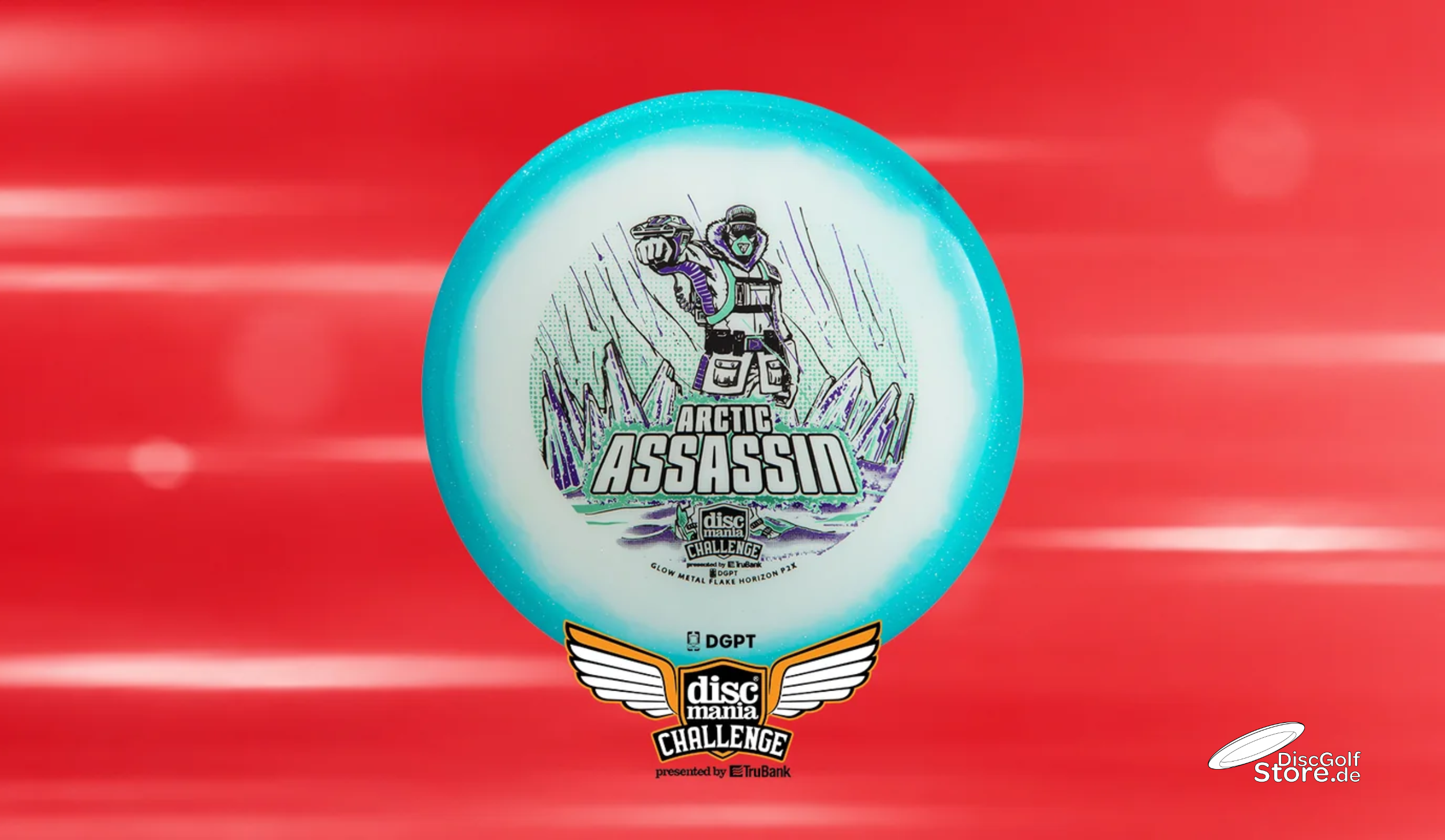 Arctic Assassin - C-Line Metal Flake Horizon P2x (Discmania Challenge Fundraiser)