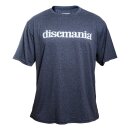 Discmania Heather Performance Tee - Bar Logo blau M