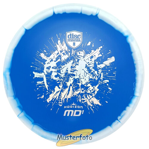 Special Edition Horizon MD1 177g weiß-blau silber-holo