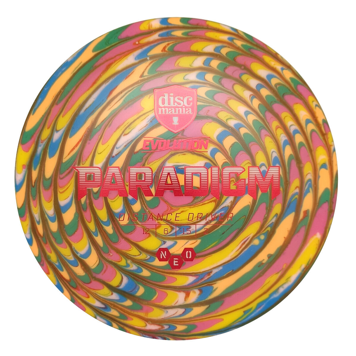Dyed Discmania Evolution Line Neo Paradigm Swirlypop, 49,90 €