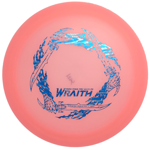 Limited Edition Classic Color Glow Champion Wraith (2024 PDGA Worlds) 173g-175g pink aqua