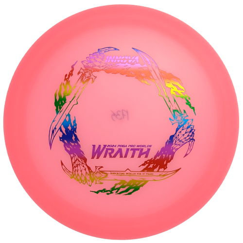 Limited Edition Classic Color Glow Champion Wraith (2024 PDGA Worlds) 173g-175g pink rainbow