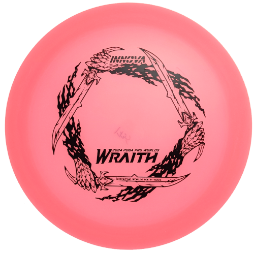 Limited Edition Classic Color Glow Champion Wraith (2024 PDGA Worlds) 173g-175g pink schwarz