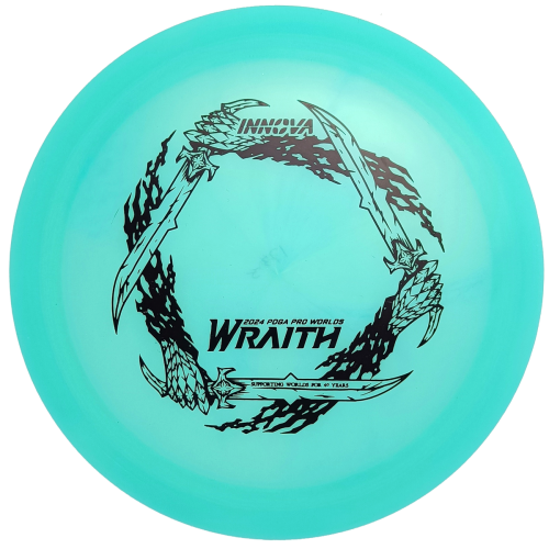 Limited Edition Classic Color Glow Champion Wraith (2024 PDGA Worlds) 173g-175g türkis schwarz