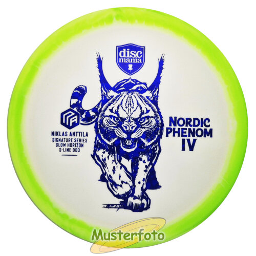 Nordic Phenom 4 - Niklas Anttila Signature Series Glow Horizon S-Line DD3 175g gelbgrün shatterblau