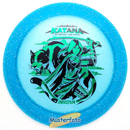 Kat Mertsch 2026 Tour Series Metal Flake Champion Katana 171g hellblau