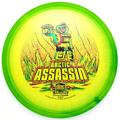 Arctic Assassin - C-Line Metal Flake Horizon P2x (Discmania Challenge Fundraiser) 171g hellgrün #1