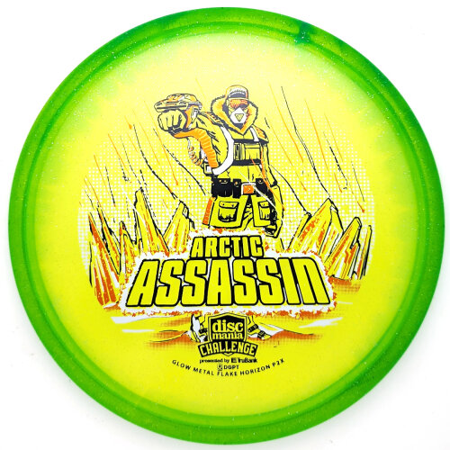 Arctic Assassin - C-Line Metal Flake Horizon P2x (Discmania Challenge Fundraiser) 173g hellgrün #2
