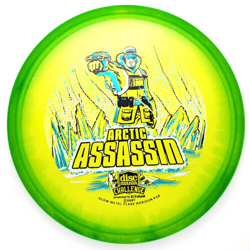 Arctic Assassin - C-Line Metal Flake Horizon P2x (Discmania Challenge Fundraiser) 171g hellgrün #4