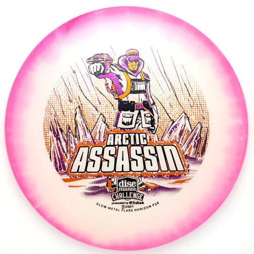 Arctic Assassin - C-Line Metal Flake Horizon P2x (Discmania Challenge Fundraiser) 174g pink #2